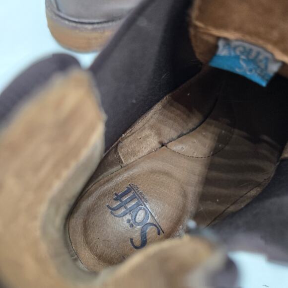 Sofft Distressed Brown Leather Chelsea Ankle Boots Womens size 6 M Pull On - Picture 7 of 7